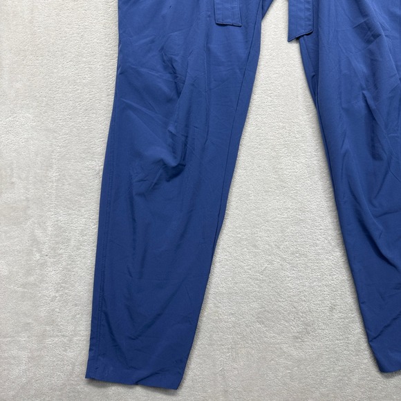 Athleta Pants Women's 12 Tall Skyline Featherweight Blue Paperbag Waist Cargo‎ - Picture 4 of 14